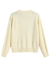 ZAFUL Women Crew Neck Loose Knitwear Lazy Basics Soft Sweaters Winter Knit Pullover